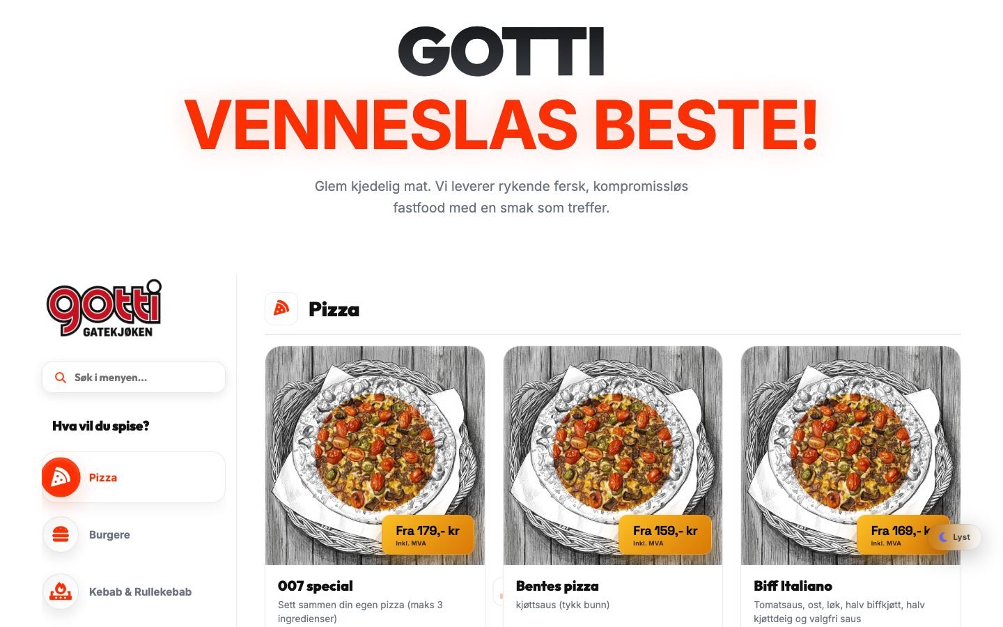 Gotti Vennesla nettside og digital løsning